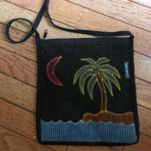 Palm tree cross over purse